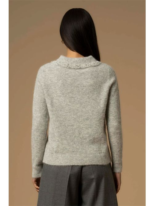 Maglia con colletto a punta e perle - Maglia M/L Aralda KOCCA | ARALDA/M9001